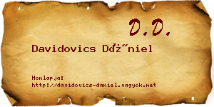 Davidovics Dániel névjegykártya