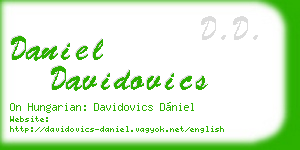 daniel davidovics business card